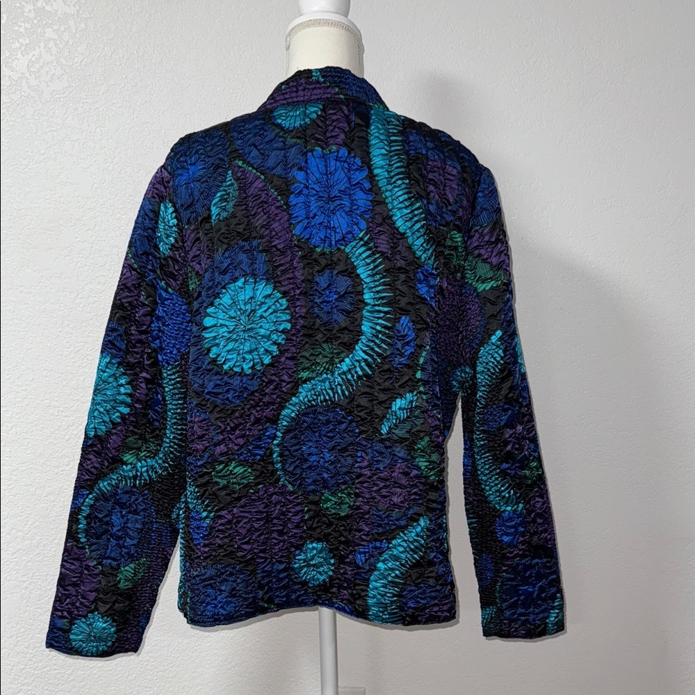 Floral Patterned Quilted Jacket - image 3